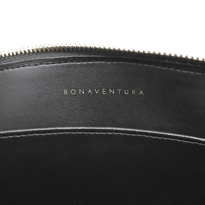 BONAVENTURA ボナベンチュラ 扇形 ポーチ レディース ブラック ハンドバッグ