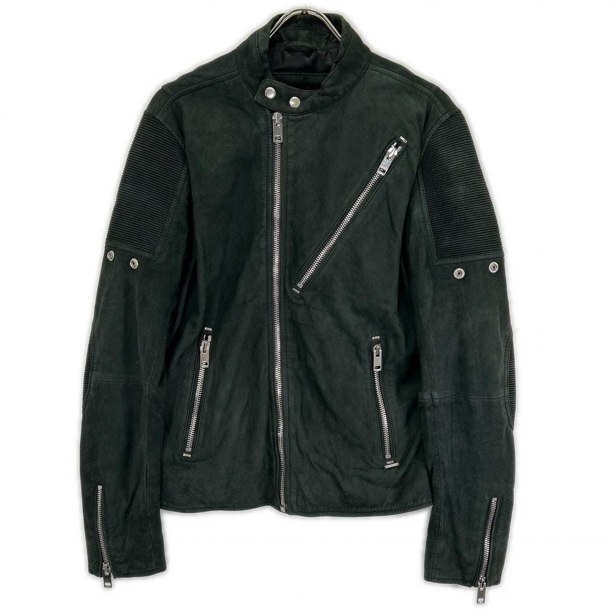 DIESEL ディーゼル グリーン スエード バイカージャケット ジャケット
