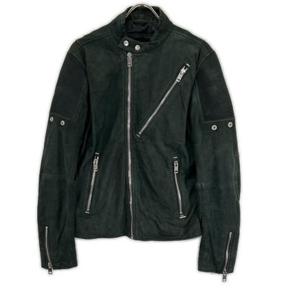 DIESEL ディーゼル グリーン スエード バイカージャケット ジャケット