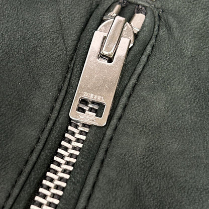 DIESEL ディーゼル グリーン スエード バイカージャケット ジャケット