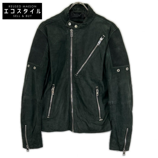 DIESEL ディーゼル グリーン スエード バイカージャケット ジャケット