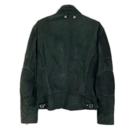 DIESEL ディーゼル グリーン スエード バイカージャケット ジャケット