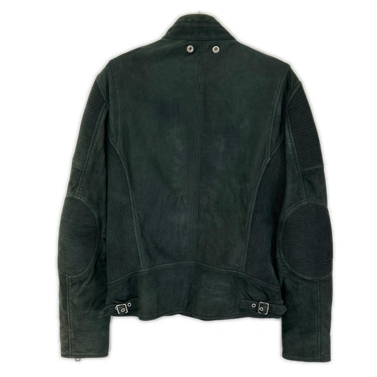DIESEL ディーゼル グリーン スエード バイカージャケット ジャケット