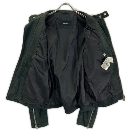 DIESEL ディーゼル グリーン スエード バイカージャケット ジャケット