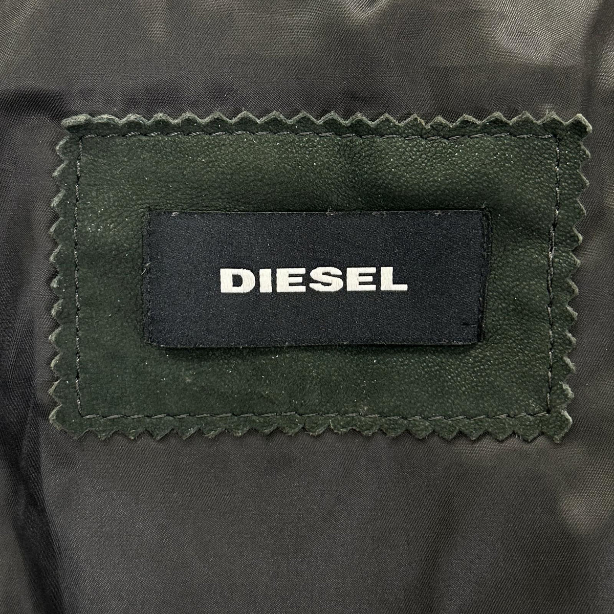 DIESEL ディーゼル グリーン スエード バイカージャケット ジャケット