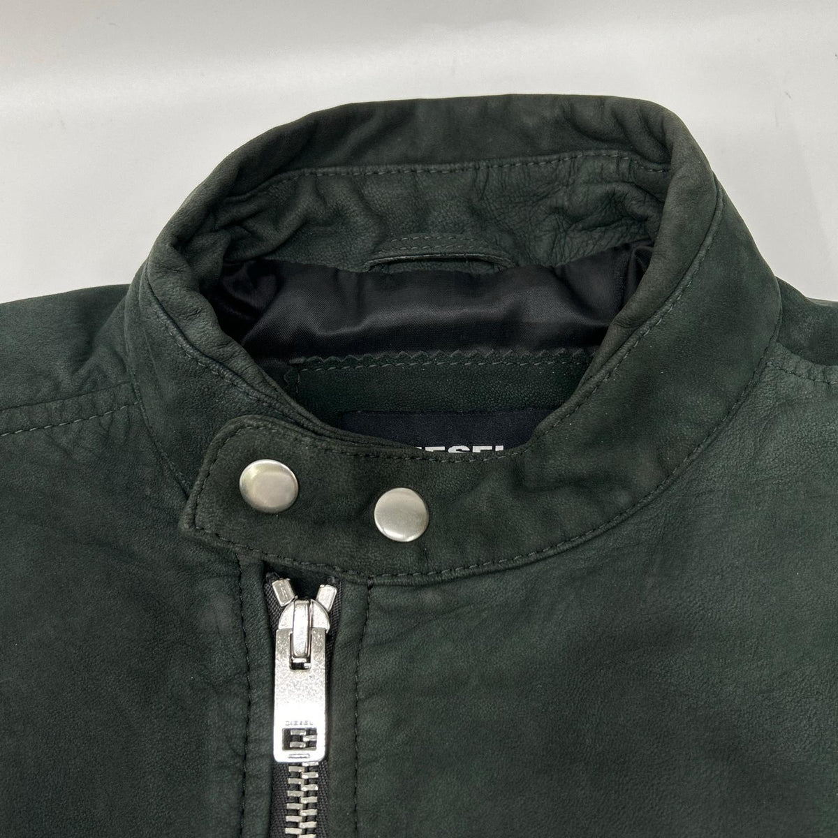 DIESEL ディーゼル グリーン スエード バイカージャケット ジャケット