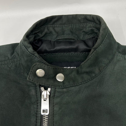 DIESEL ディーゼル グリーン スエード バイカージャケット ジャケット