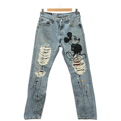 LEVI'S リーバイス 501 インディゴ ミッキー リメイク デニム パンツ ボトムス