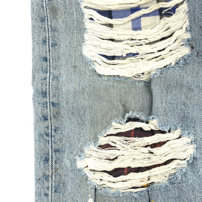 LEVI'S リーバイス 501 インディゴ ミッキー リメイク デニム パンツ ボトムス