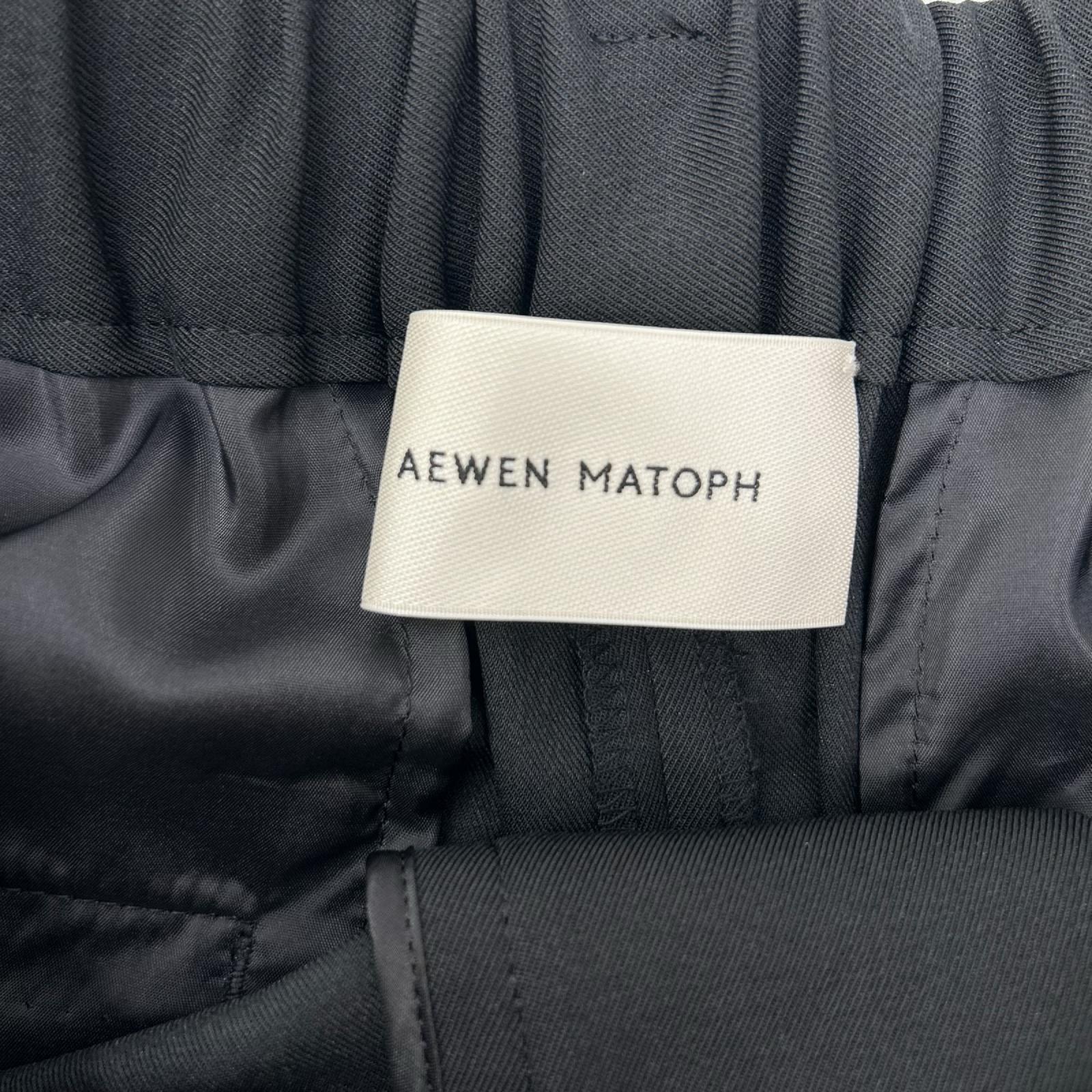 AEWEN MATOPH イウエン マトフ 8714-202-0128 ブラック コクーン ワイドパンツ ボトムス