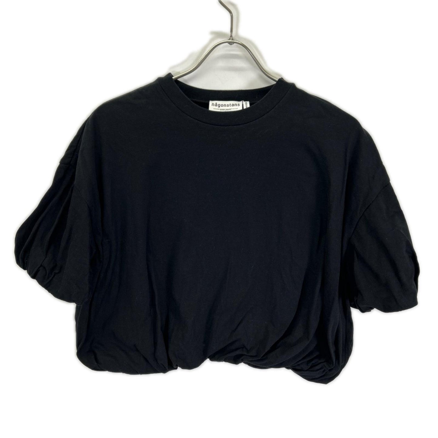 nagonstans ナゴンスタンス 470HS880-1320 ブラック タックバルーンTシャツ トップス