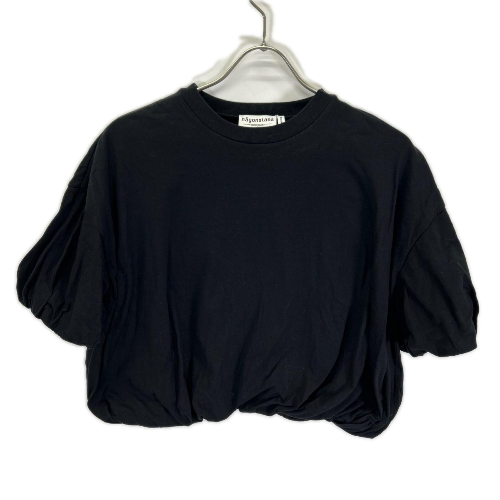nagonstans ナゴンスタンス 470HS880-1320 ブラック タックバルーンTシャツ トップス