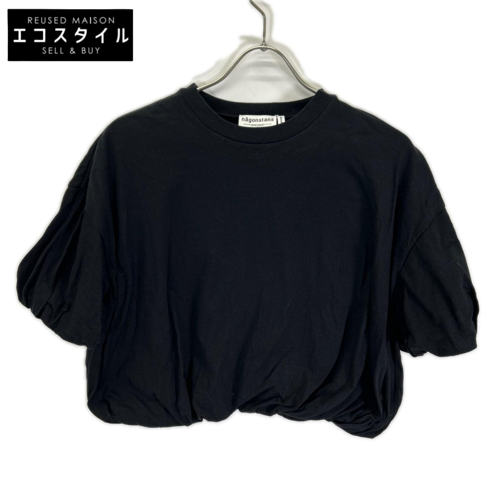 nagonstans ナゴンスタンス 470HS880-1320 ブラック タックバルーンTシャツ トップス