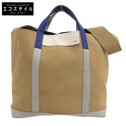ZATTU ザッツ 美品 マイクロファイバースエード MACTO-TO トートバッグ レディース ベージュ トートバッグ