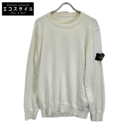 STONE ISLAND ストーンアイランド L1S155100053 アイボリー オーガニックコットン サマーセーター トップス