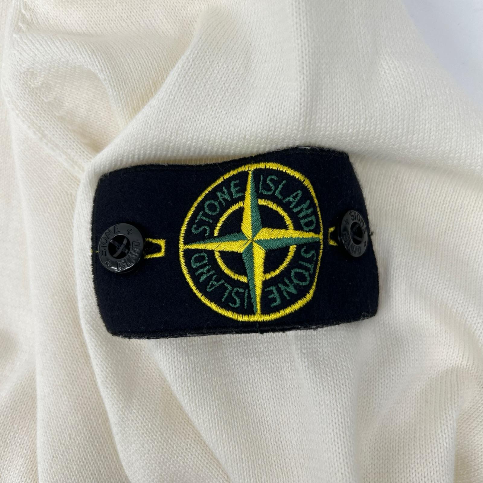STONE ISLAND ストーンアイランド L1S155100053 アイボリー オーガニックコットン サマーセーター トップス