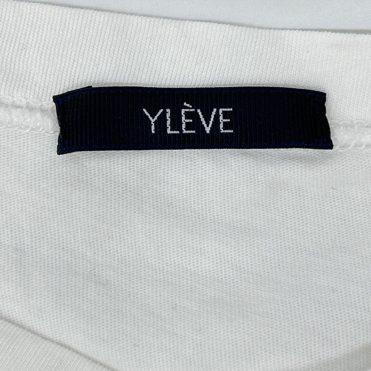 YLEVE イレーヴ ホワイト ヘンリーネック コットン SS トップス トップス