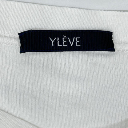 YLEVE イレーヴ ホワイト ヘンリーネック コットン SS トップス トップス