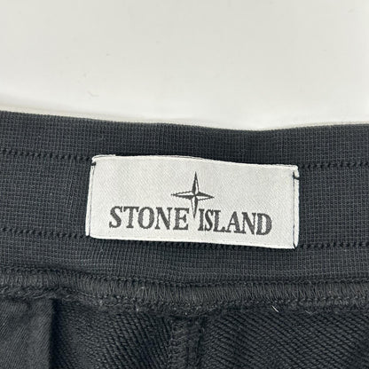 STONE ISLAND ストーンアイランド ブラック ORGANIC COTTON FLEECE ハーフパンツ ボトムス