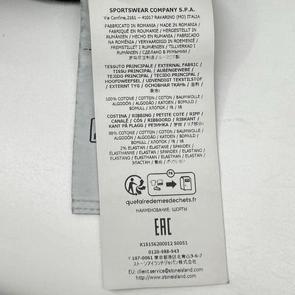 STONE ISLAND ストーンアイランド ブラック ORGANIC COTTON FLEECE ハーフパンツ ボトムス