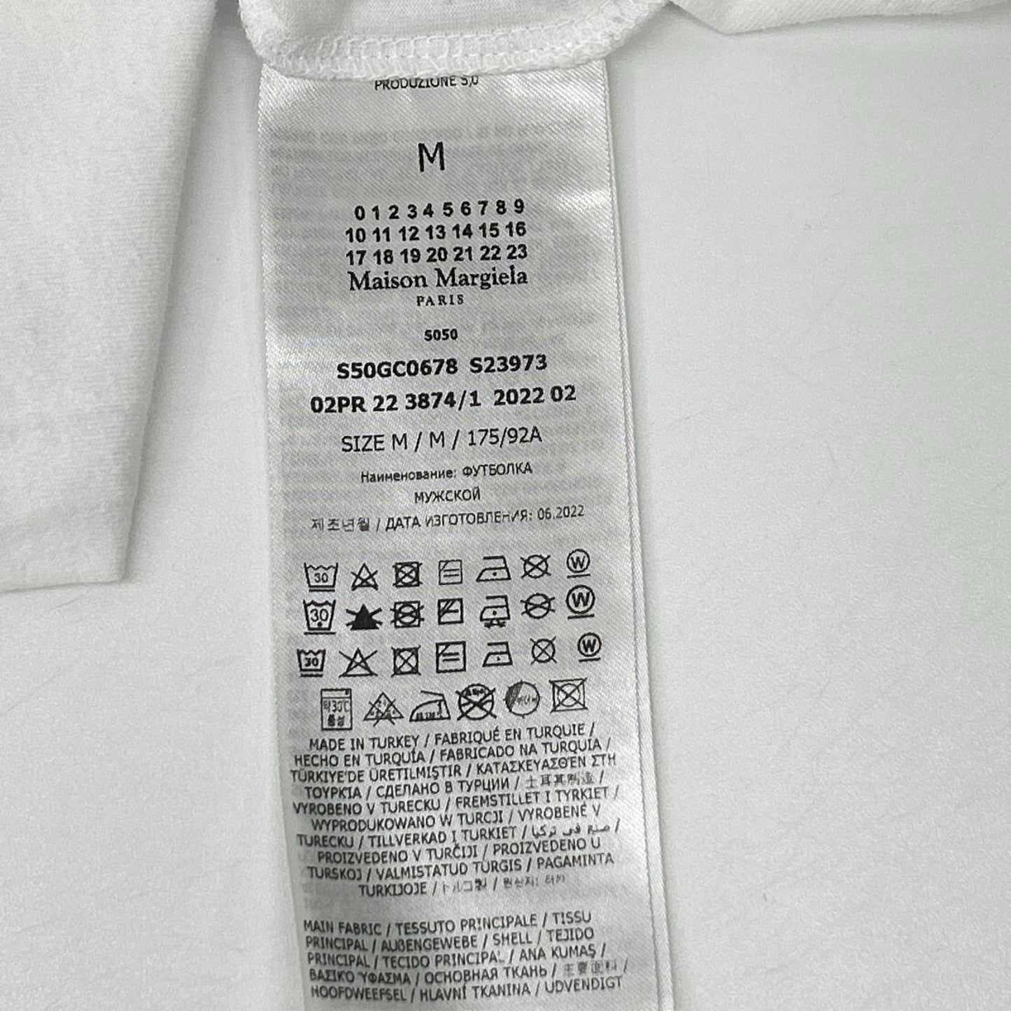 Maison margiela メゾンマルジェラ ホワイト 半袖 カットソー トップス