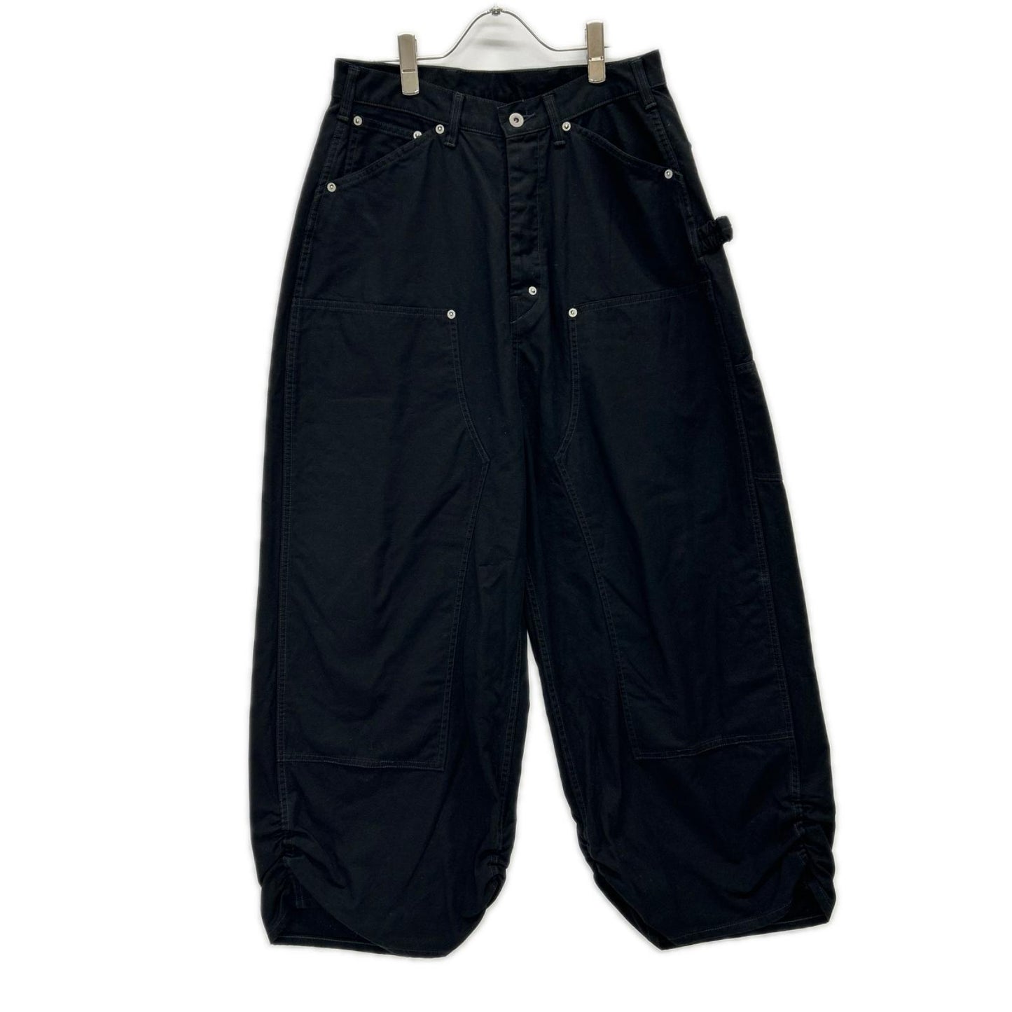 refomed リフォメッド REPT-042 ブラック FRESH MAN DOUBLE KNEE PANTS ボトムス