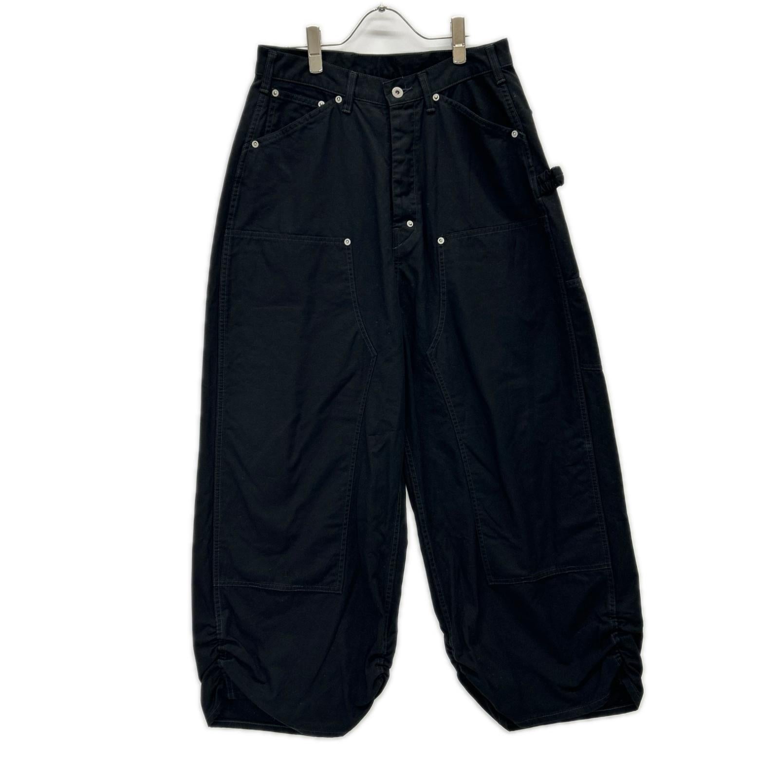 refomed リフォメッド REPT-042 ブラック FRESH MAN DOUBLE KNEE PANTS ボトムス