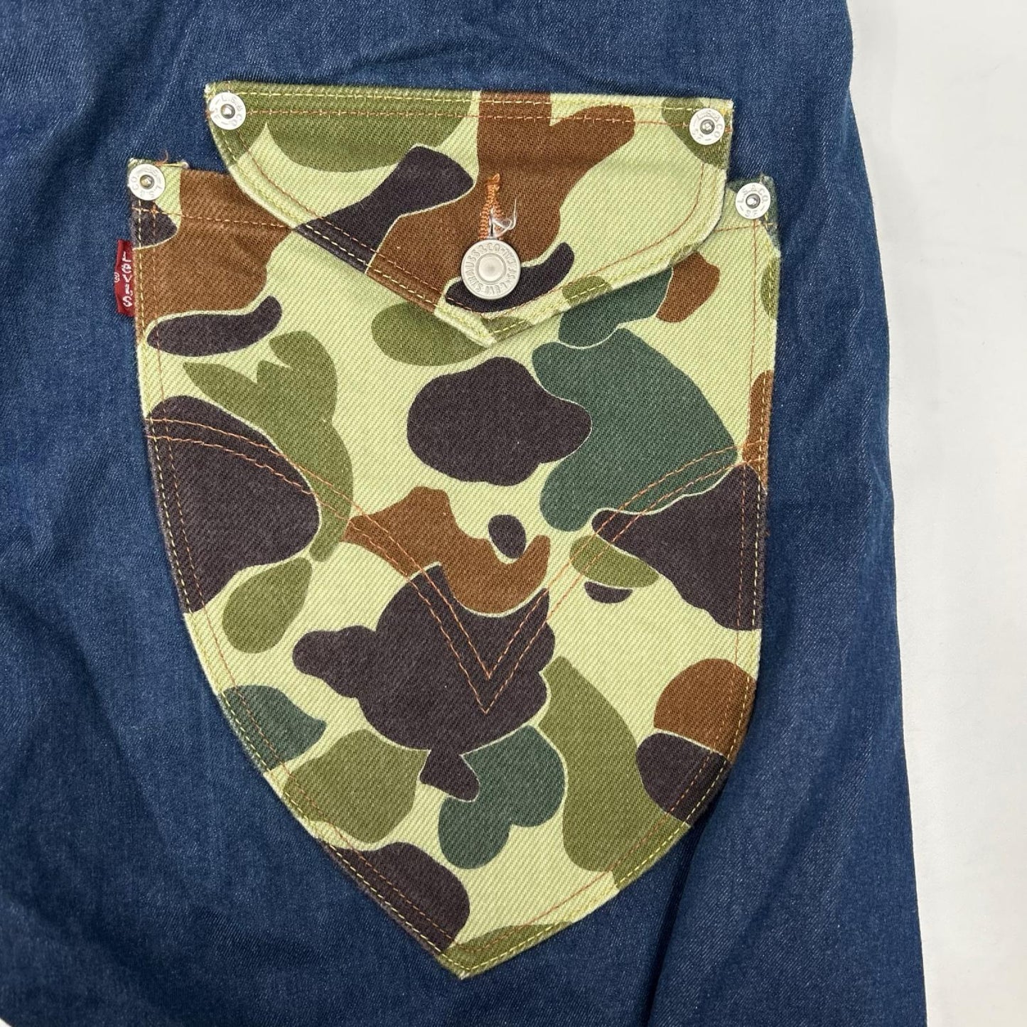 JUNYA WATANABE MAN ジュンヤワタナベマン ×リーバイス WC-P924 ブルー 立体裁断デニム ボトムス