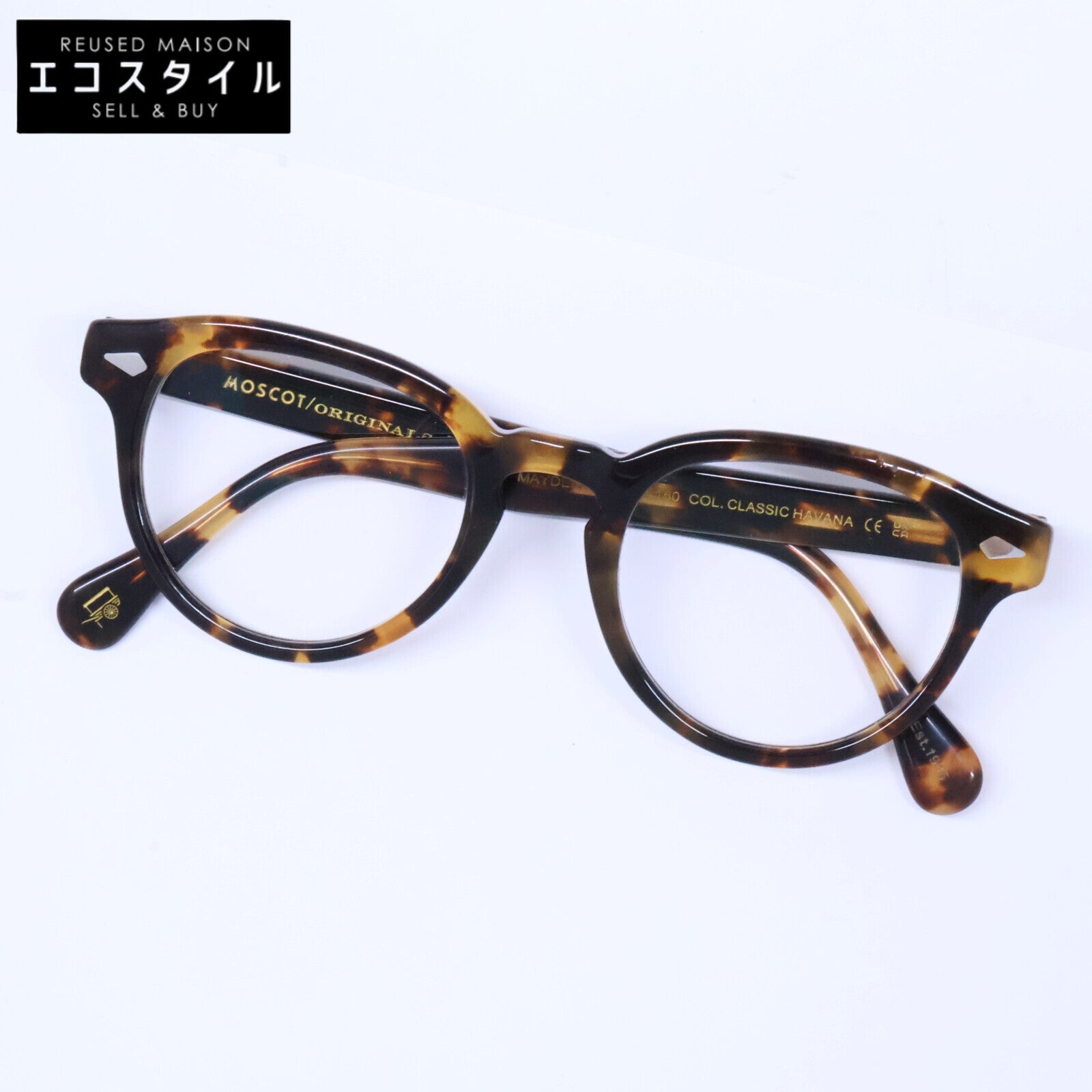 MOSCOT モスコット MAYDELA COL.CLASSIC HAVANA ボストンシェイプ アイウェア 眼鏡