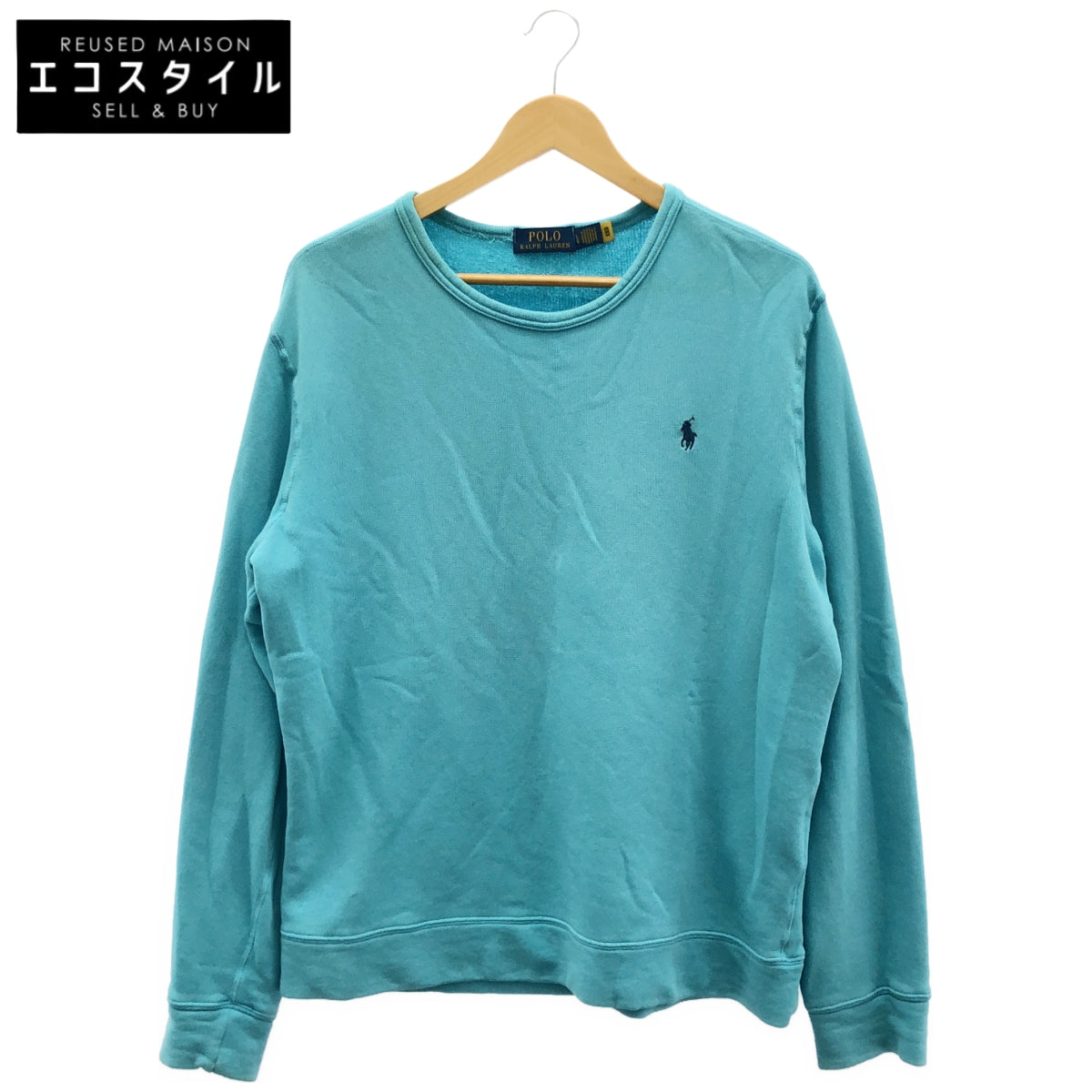 POLObyRalphLauren ポロラルフローレン ライトブルー フレンチ テリー スウェットシャツ トップス