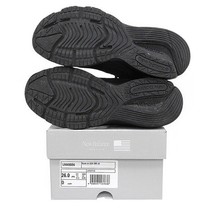 NEW BALANCE ニューバランス 美品 Made in USA 990v6 スニーカー シューズ メンズ ブラック 26.0cm シューズ