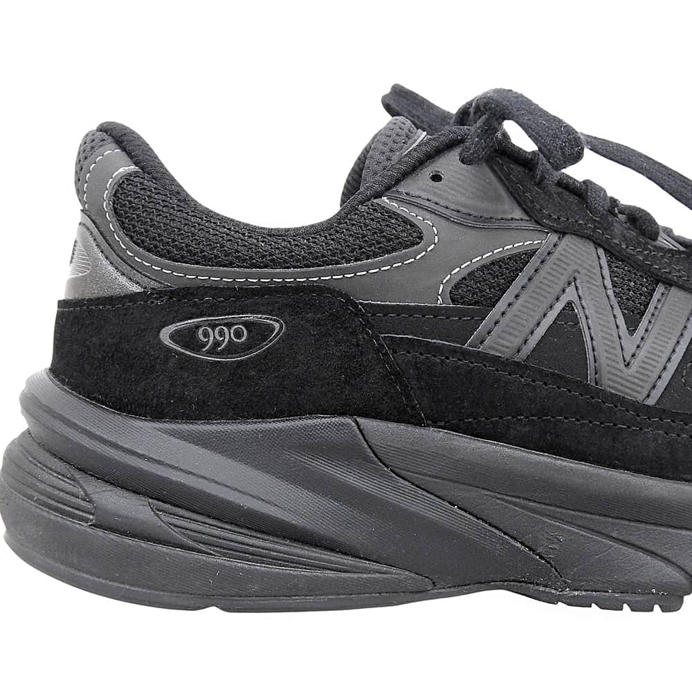NEW BALANCE ニューバランス 美品 Made in USA 990v6 スニーカー シューズ メンズ ブラック 26.0cm シューズ