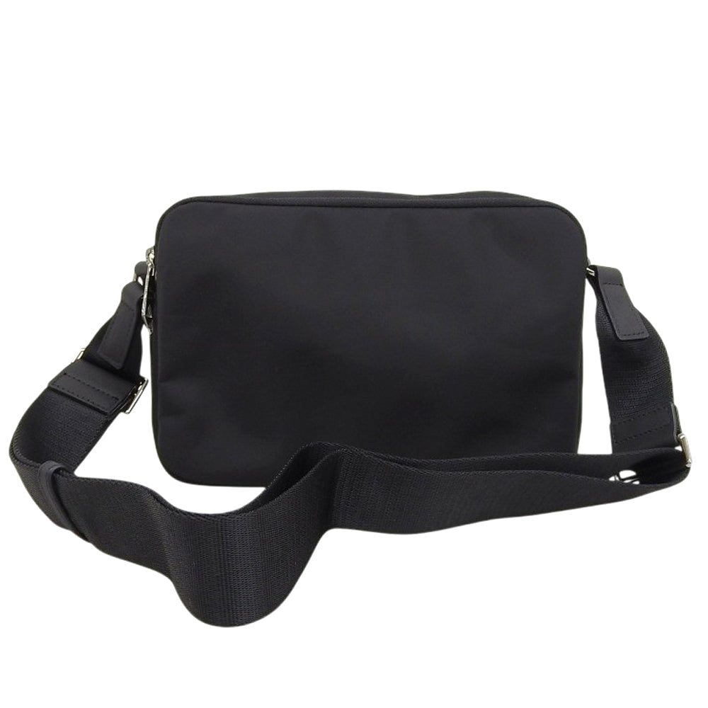 PaulSmith ポールスミス 未使用 ナイロン ブライトストライプトリムミニショルダーバック レディース 黒 ブラック APS451 ショルダーバッグ