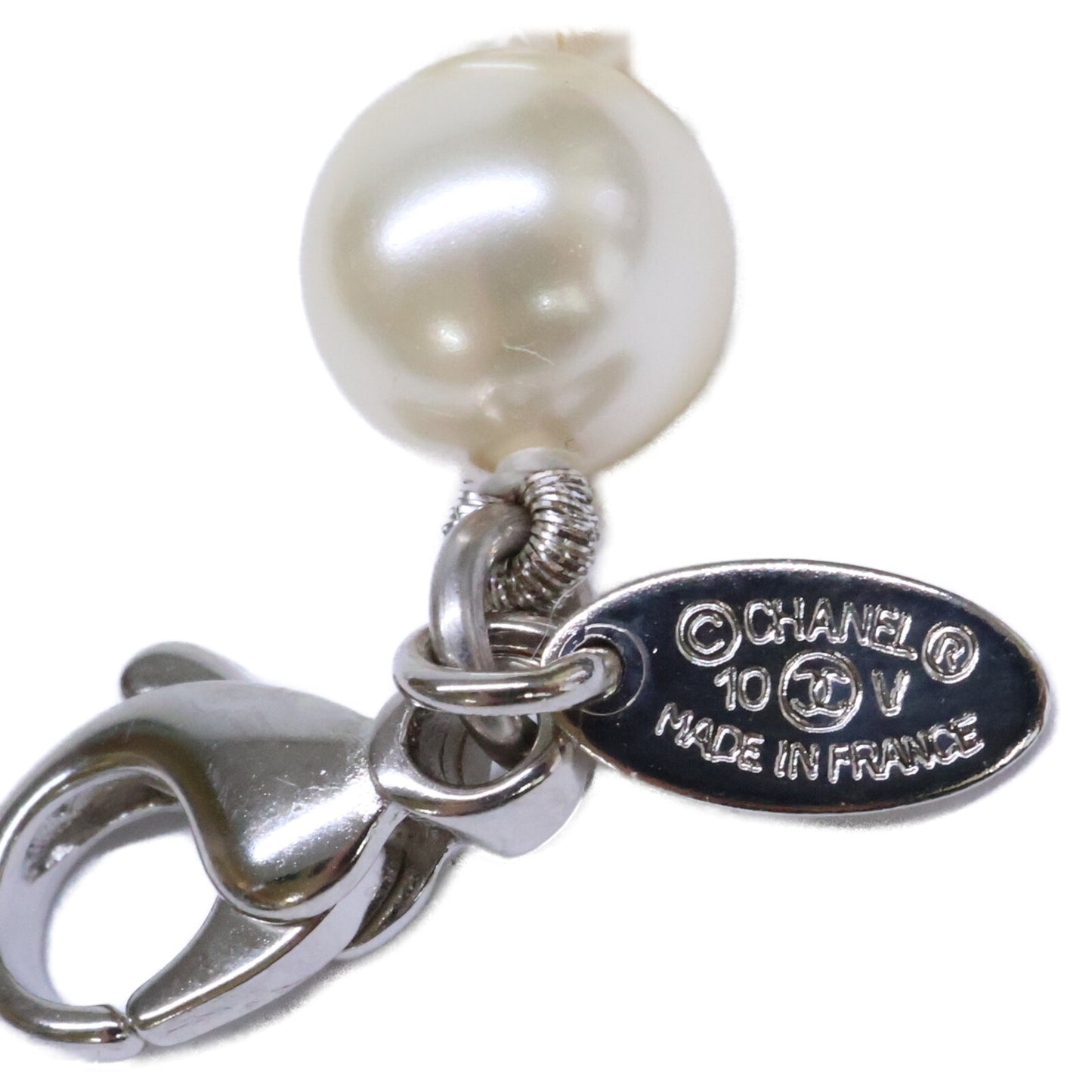 CHANEL シャネル 10V ココマーク 3連 パール ネックレス