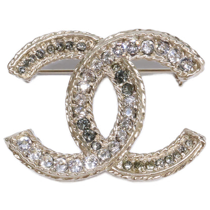 CHANEL シャネル 美品 B13 ココマーク ラインストーン ブローチ ブローチ