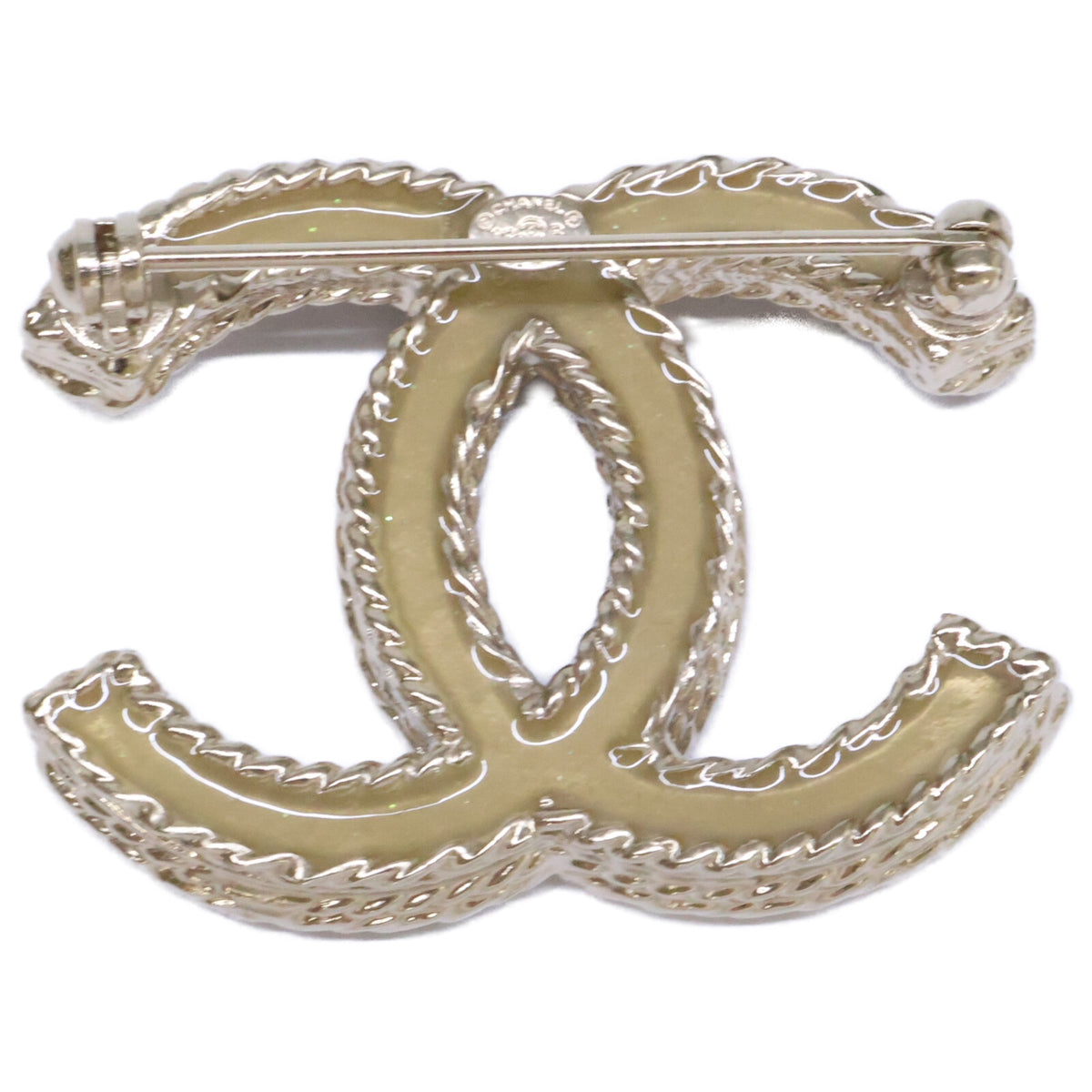 CHANEL シャネル 美品 B13 ココマーク ラインストーン ブローチ ブローチ