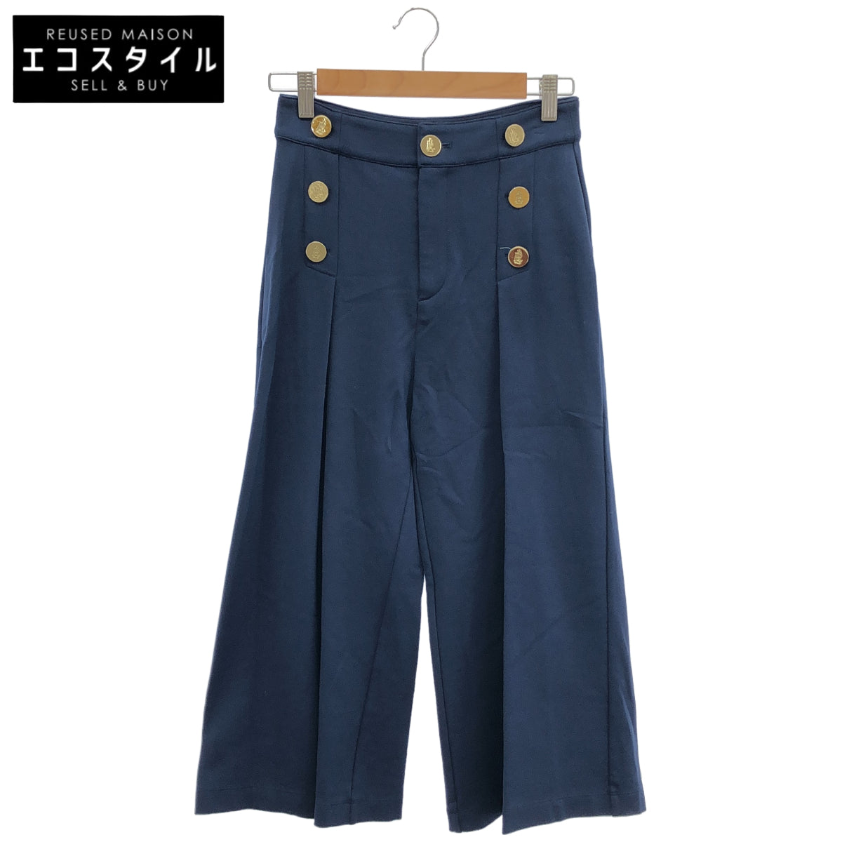 LAUREN RALPH LAUREN ローレン ラルフローレン ブルー コットン マリンパンツ ボトムス