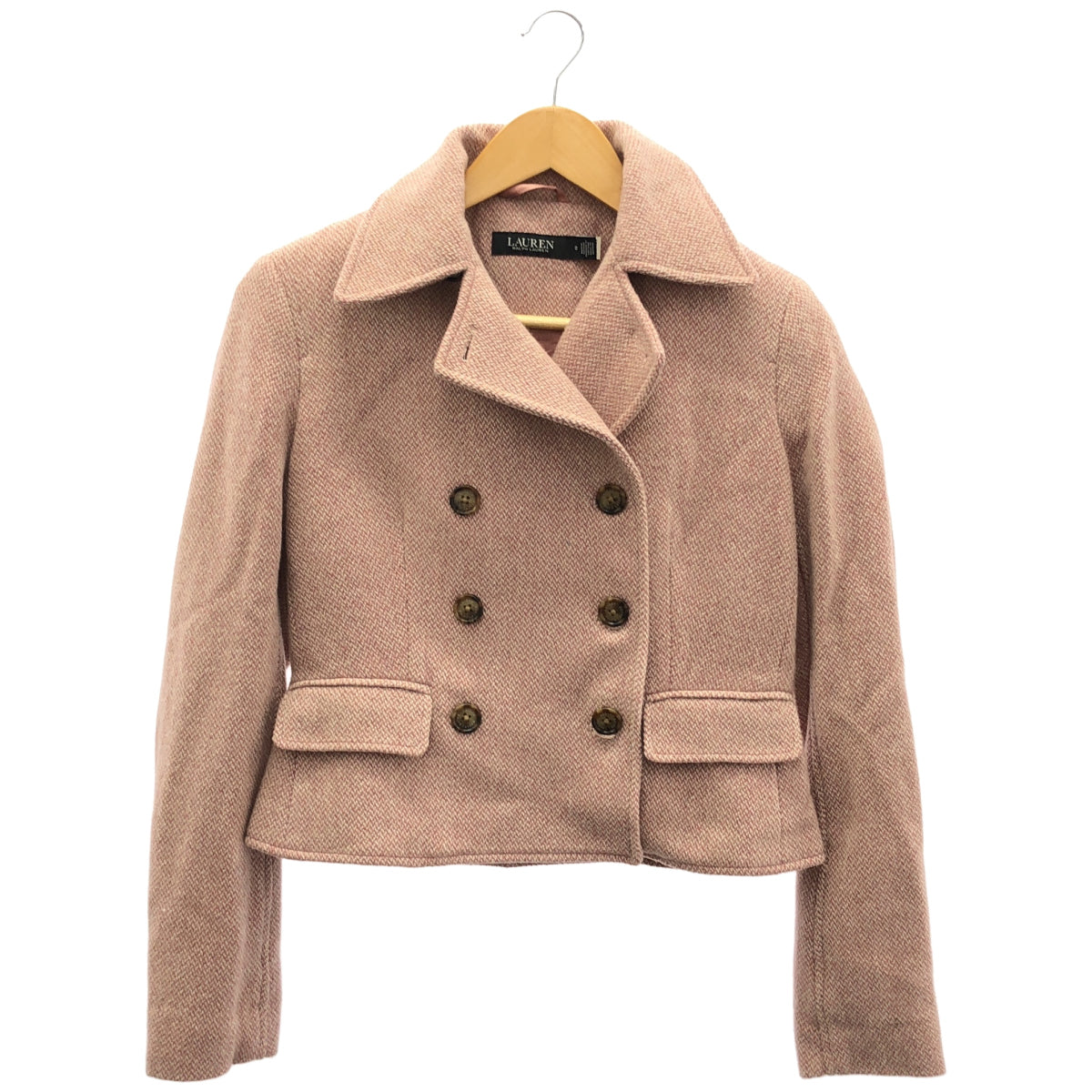 LAUREN RALPH LAUREN ローレン ラルフローレン ピンク系 ウール ショートコート トップス