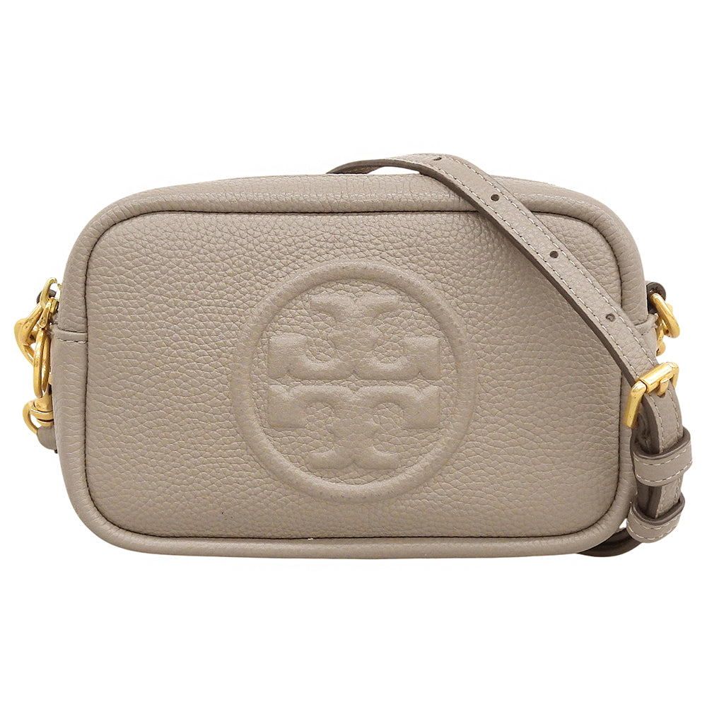 Tory Burch トリーバーチ 美品 ペリーボンべ レザー ショルダーバッグ レディース グレージュ ショルダーバッグ