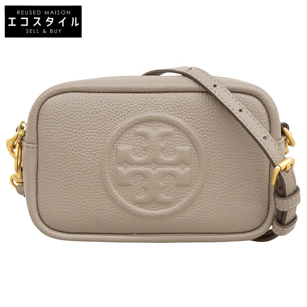 Tory Burch トリーバーチ 美品 ペリーボンべ レザー ショルダーバッグ レディース グレージュ ショルダーバッグ
