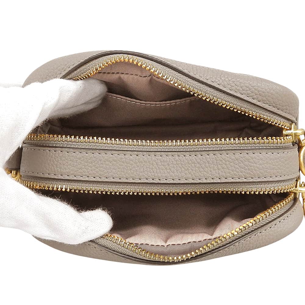 Tory Burch トリーバーチ 美品 ペリーボンべ レザー ショルダーバッグ レディース グレージュ ショルダーバッグ