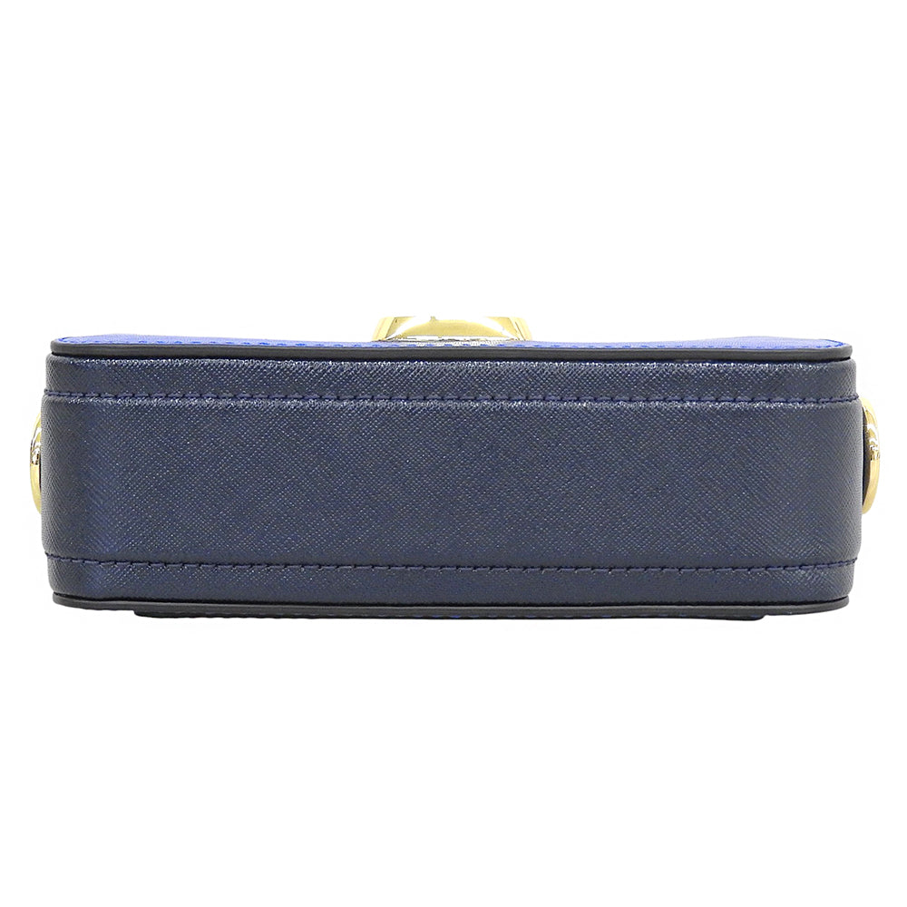MARC JACOBS マーク ジェイコブス スナップショット ショルダーバッグ レディース ブルー×ホワイト ショルダーバッグ