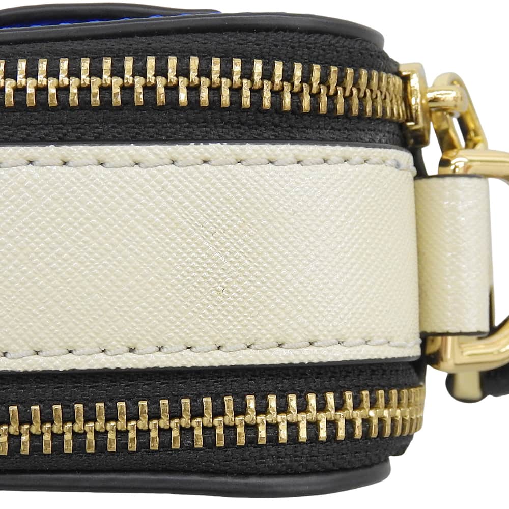 MARC JACOBS マーク ジェイコブス スナップショット ショルダーバッグ レディース ブルー×ホワイト ショルダーバッグ