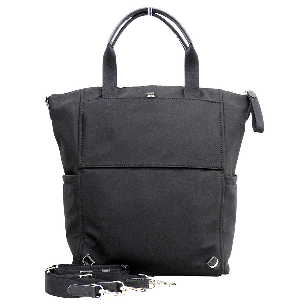 Kate spade ケイトスペード 美品 チェルシーコンバーチブル バッグパック リサイクルナイロン 3WAY トート ショルダー レディース ブラック ハンドバッグ
