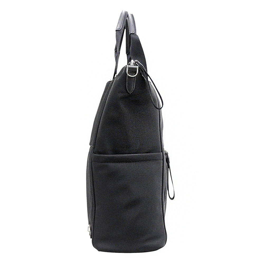 Kate spade ケイトスペード 美品 チェルシーコンバーチブル バッグパック リサイクルナイロン 3WAY トート ショルダー レディース ブラック ハンドバッグ