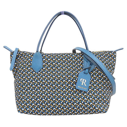ROBERTA PIERI ロベルタピエリ 美品 ナイロン トートバッグ 2WAY ハンドバッグ ショルダーバッグ レディース ブルー ハンドバッグ