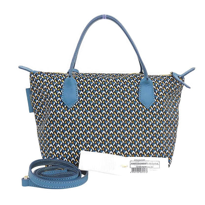 ROBERTA PIERI ロベルタピエリ 美品 ナイロン トートバッグ 2WAY ハンドバッグ ショルダーバッグ レディース ブルー ハンドバッグ