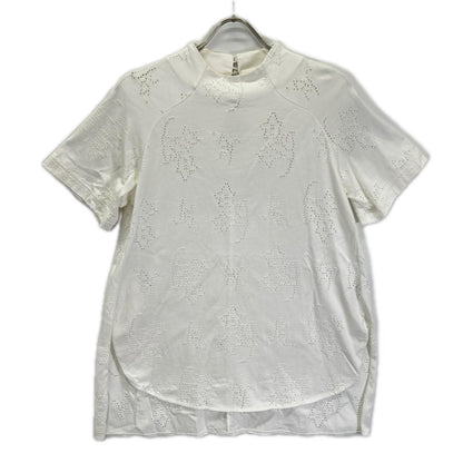Mame Kurogouchi マメクロゴウチ MM25SS-JS071 ホワイト Eyelet Jersey Jacquard Top トップス
