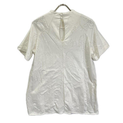 Mame Kurogouchi マメクロゴウチ MM25SS-JS071 ホワイト Eyelet Jersey Jacquard Top トップス