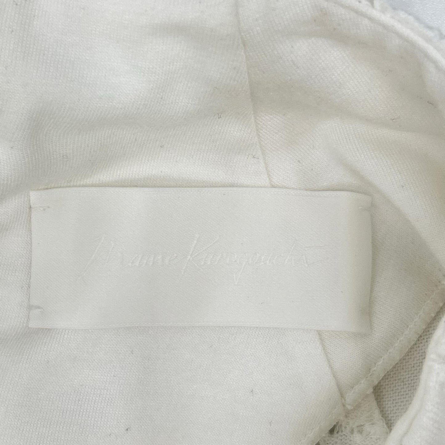 Mame Kurogouchi マメクロゴウチ MM25SS-JS071 ホワイト Eyelet Jersey Jacquard Top トップス